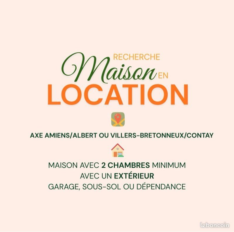 Maison à louer, 70m², Querrieu