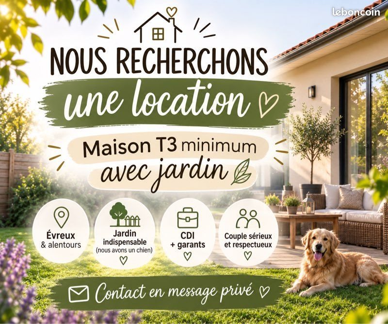 Maison à louer, 60m², Evreux