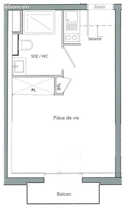 Appartement à louer, 22m², Dijon