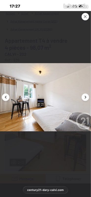 Appartement à louer, 23m², Calvi