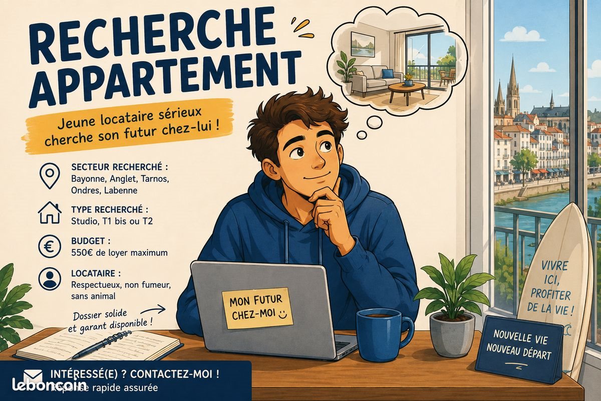 Appartement à louer, 30m², Anglet