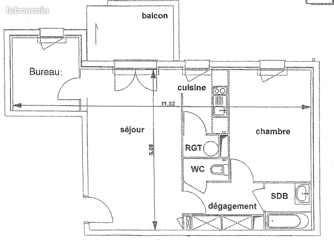 Appartement à vendre, 57m², Bailleul