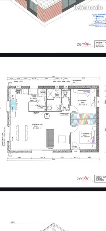Maison à louer, 70m², Cournon