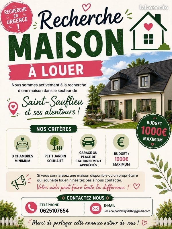 Maison à louer, 80m², Plachy-Buyon