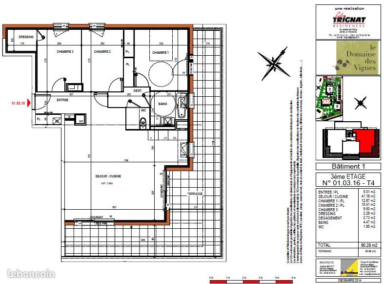 Appartement à vendre, 90m², Rives