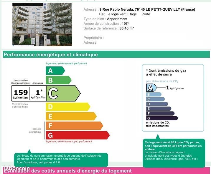 Appartement à vendre, 83m², Le Petit-Quevilly