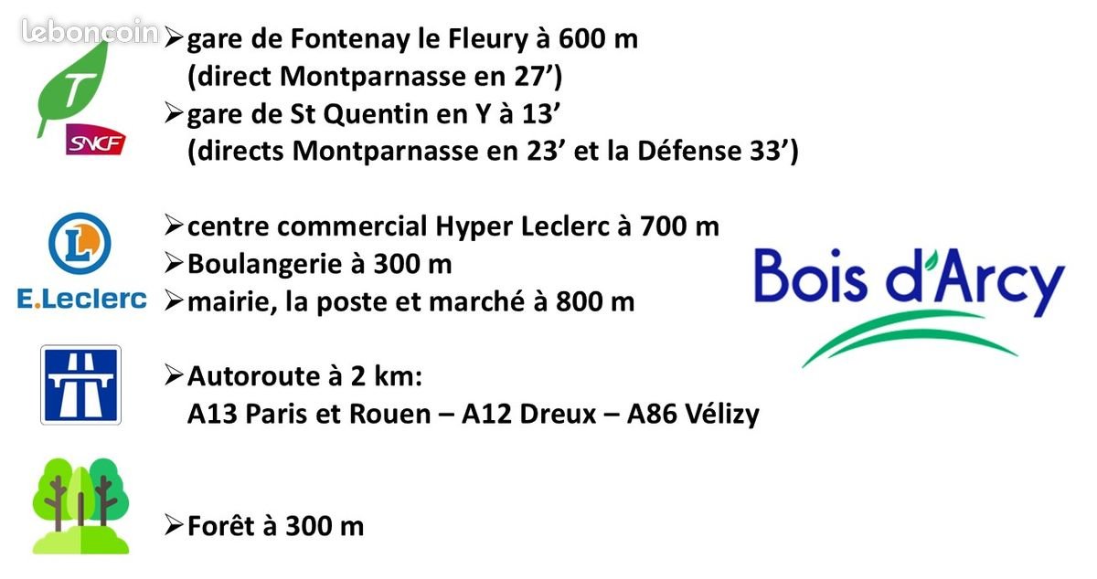 Appartement à louer, 24m², Bois-d'Arcy