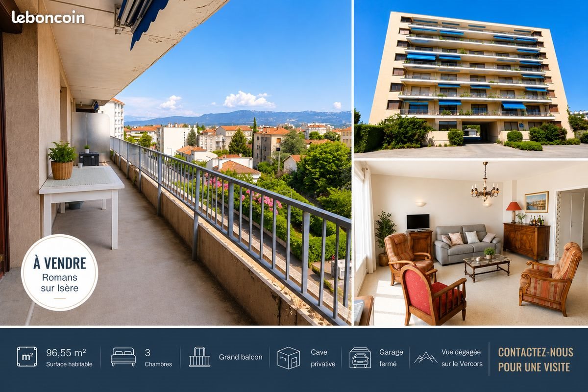 Appartement à vendre, 96m², Romans-sur-Isère