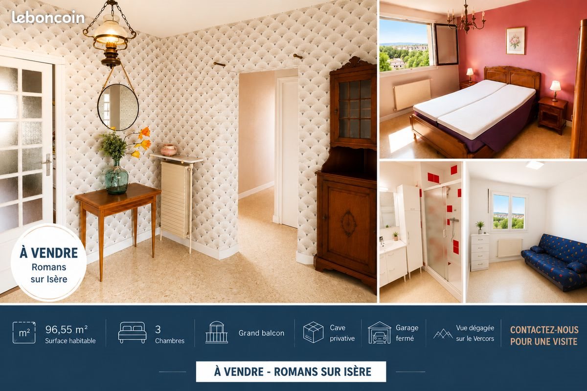 Appartement à vendre, 96m², Romans-sur-Isère