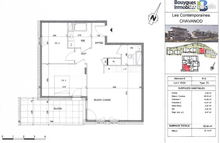 Appartement à vendre, 66m², Chavanod