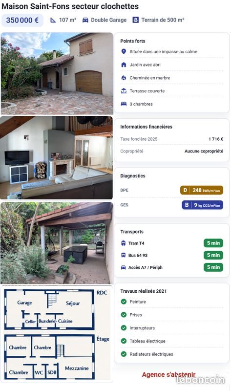 Maison à vendre, 107m², Saint-Fons
