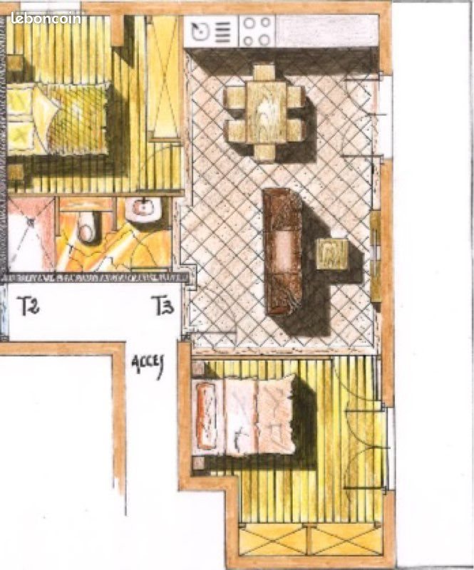 Appartement à vendre, 51m², Bastia