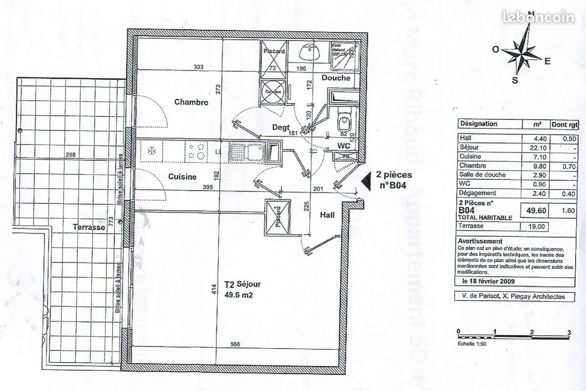 Appartement à louer, 50m², Saint-Genis-Laval