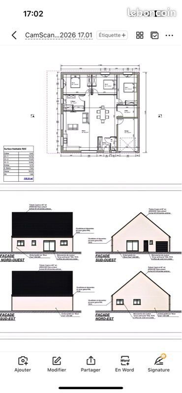Maison à vendre, 110m², Ifs