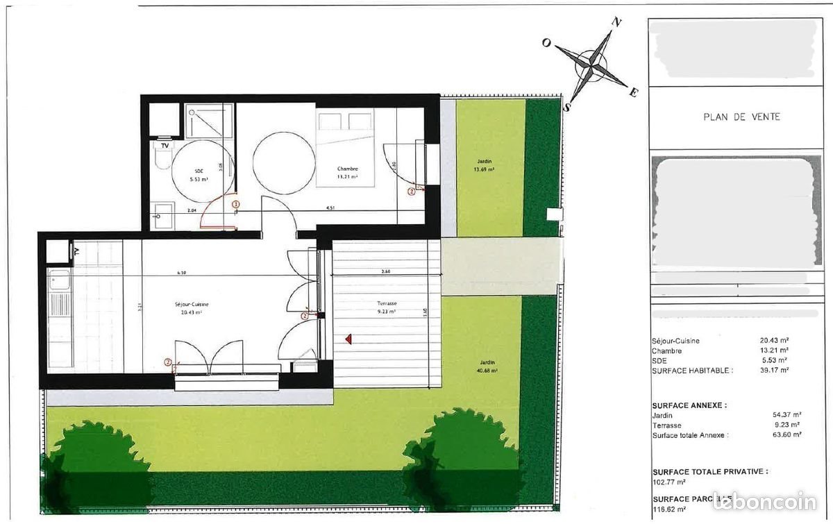 Appartement à louer, 40m², Poissy
