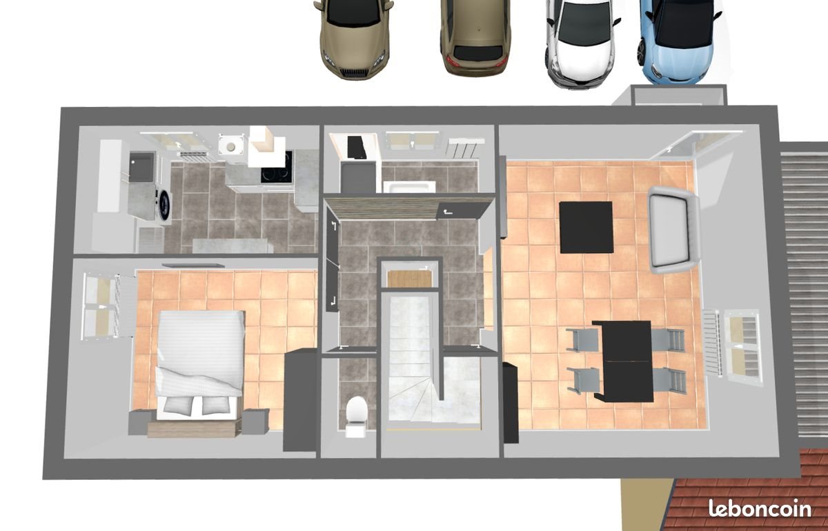 Appartement à louer, 47m², Fourchambault