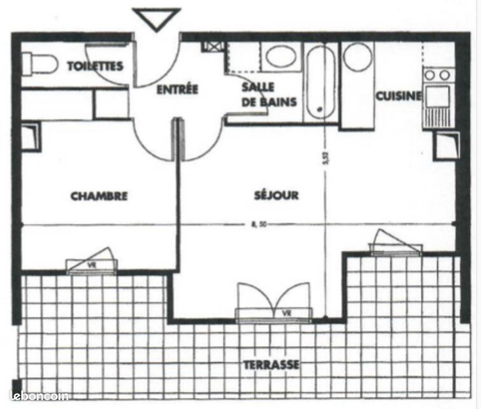 Appartement à louer, 39m², Valenciennes
