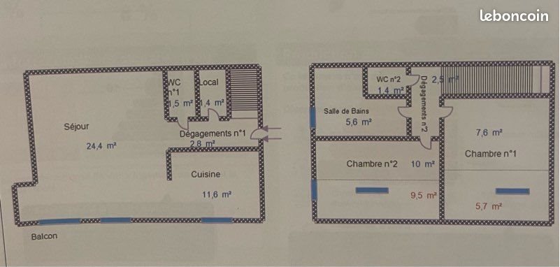 Appartement à vendre, 69m², Rive-de-Gier