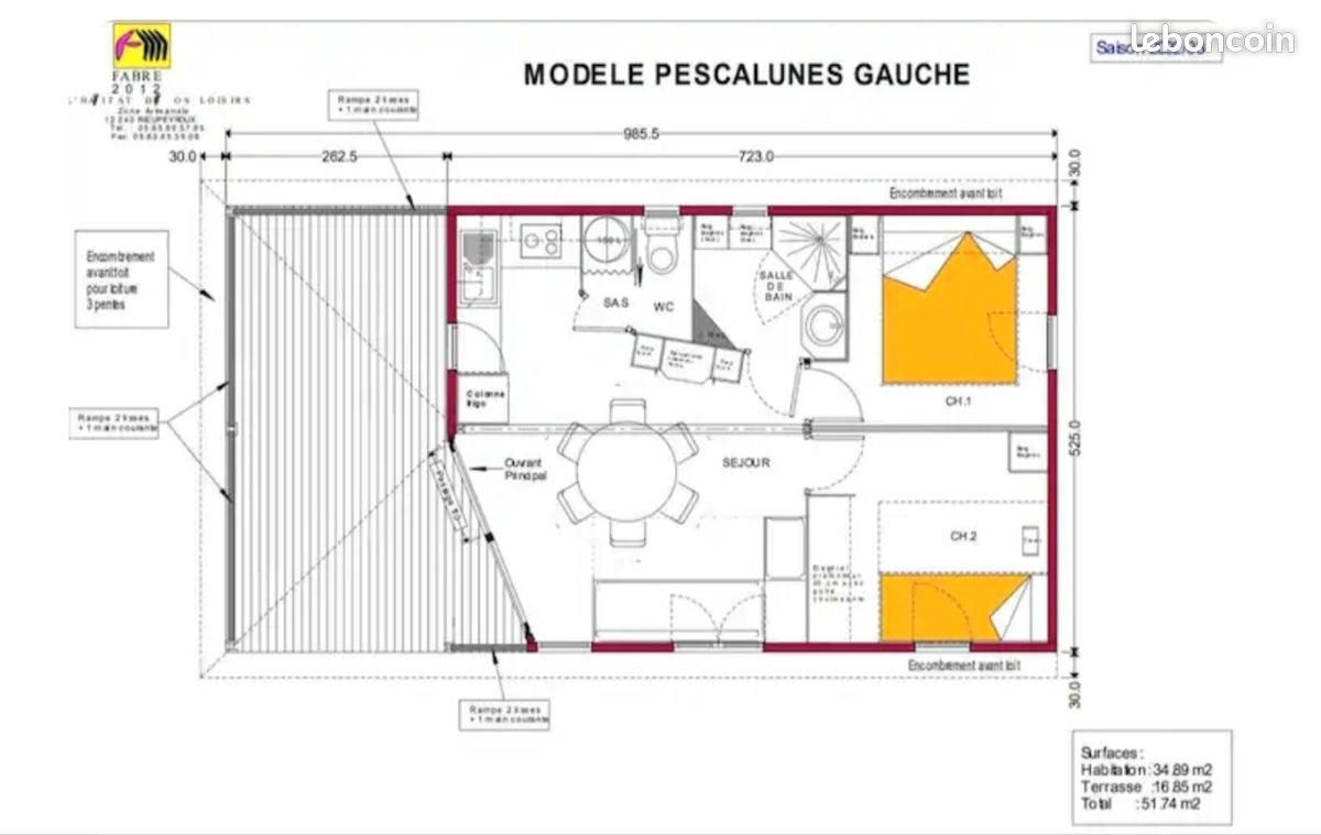 Maison à louer, 35m², Agde (Cap d'Agde)