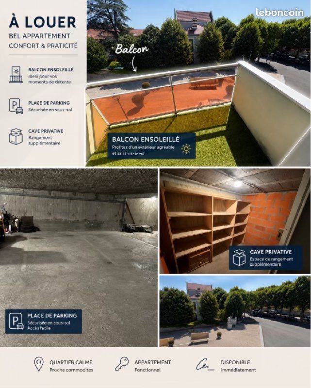Appartement à louer, 64m², Feurs