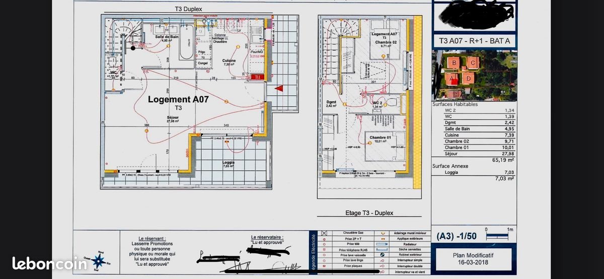 Appartement à louer, 65m², Pessac