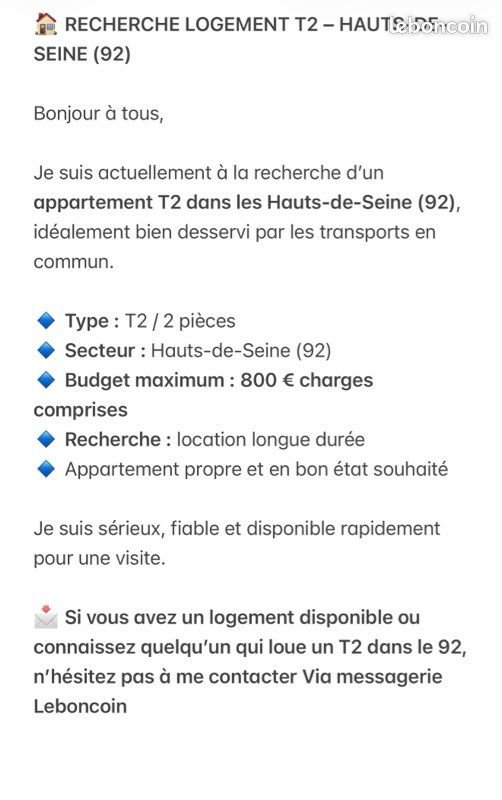 Appartement à louer, 30m², Nanterre