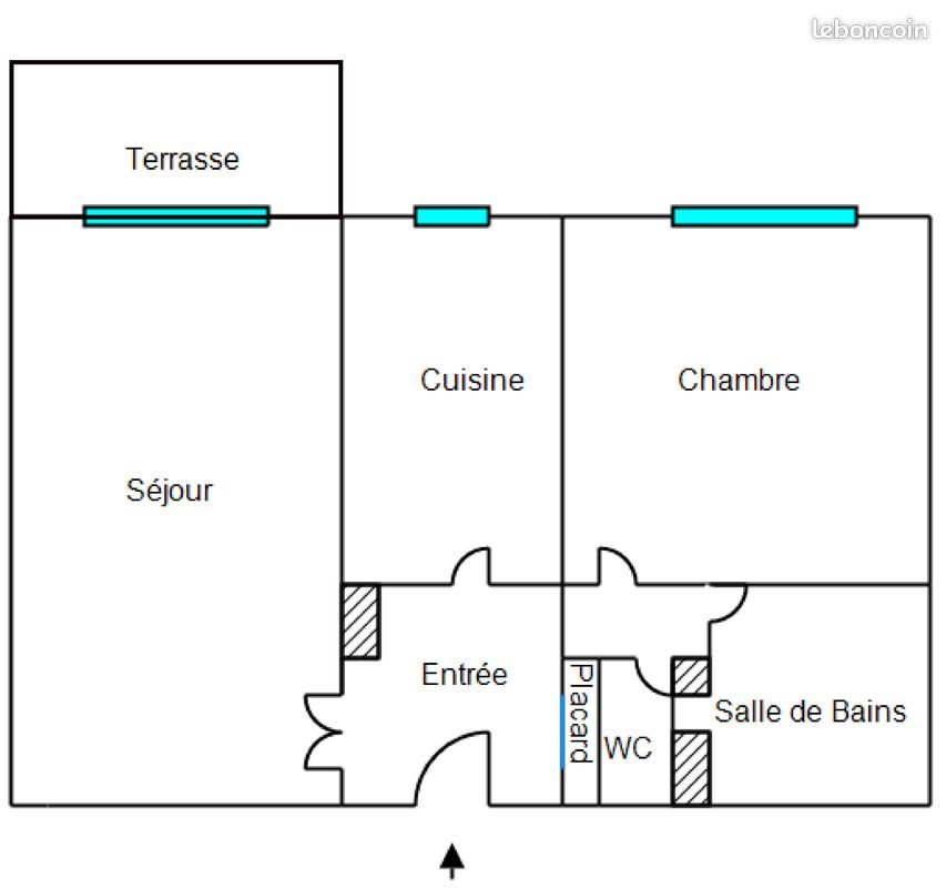 Appartement à louer, 50m², Nice