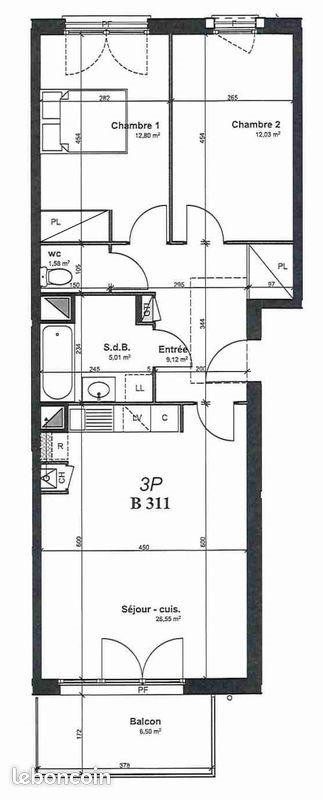 Appartement à louer, 67m², Fleury-sur-Orne