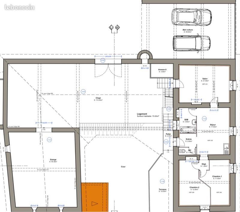 Maison à louer, 75m², Saint-Martin-en-Haut