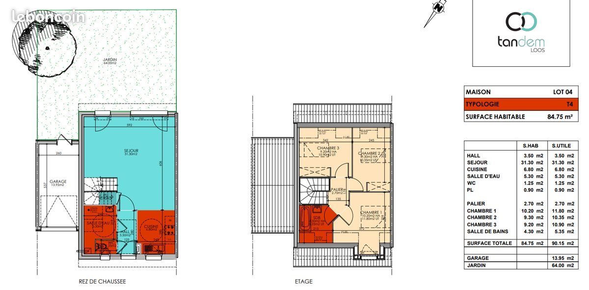 Maison à louer, 85m², Loos
