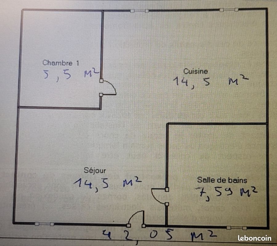 Appartement à louer, 42m², Le Havre