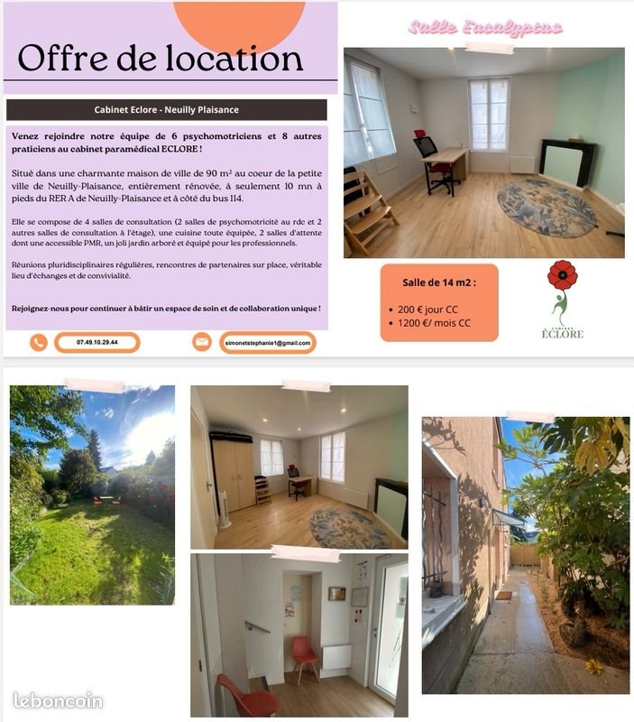 Maison à louer, 14m², Neuilly-Plaisance