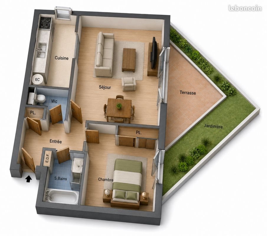 Appartement à vendre, 44m², Neuilly-Plaisance