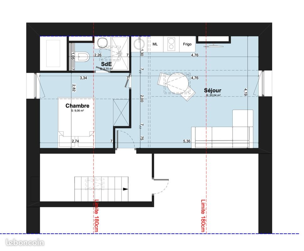 Appartement à louer, 24m², Créteil