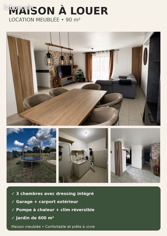 Maison à louer, 90m², La Couronne