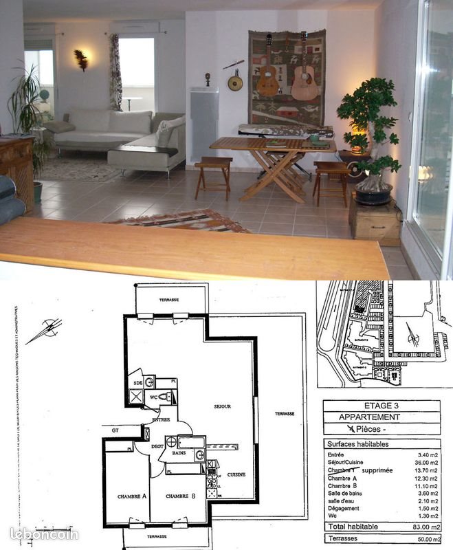 Appartement à louer, 83m², Libourne