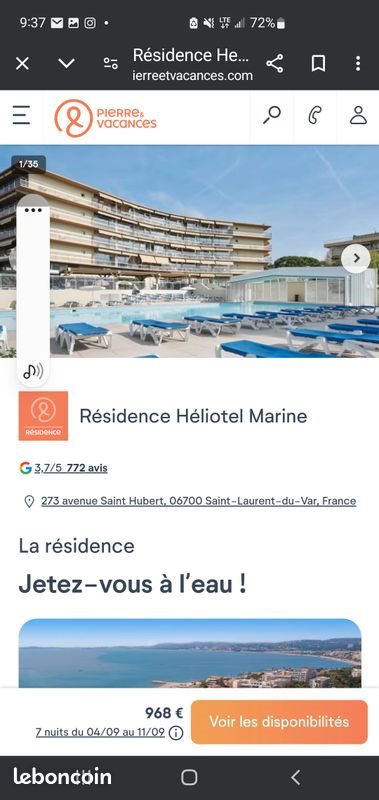 Appartement à vendre, 25m², Saint-Laurent-du-Var