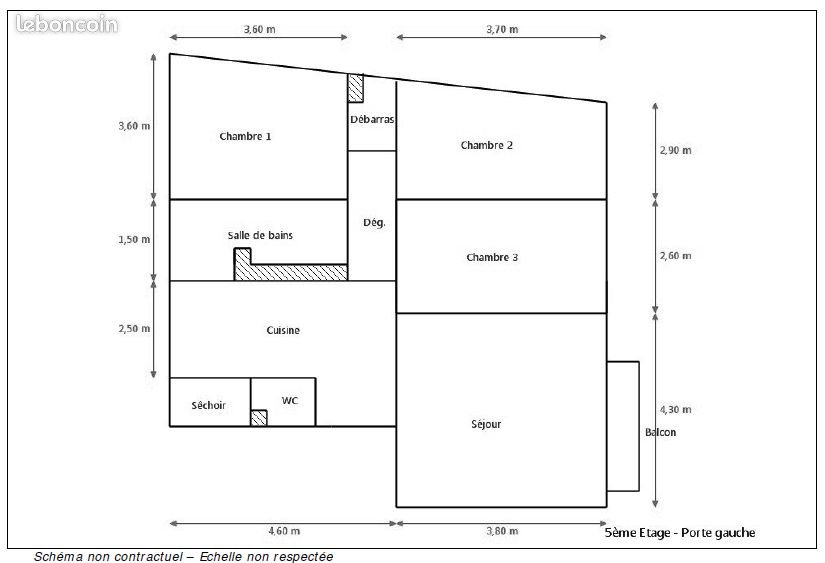 Appartement à louer, 75m², Nantes