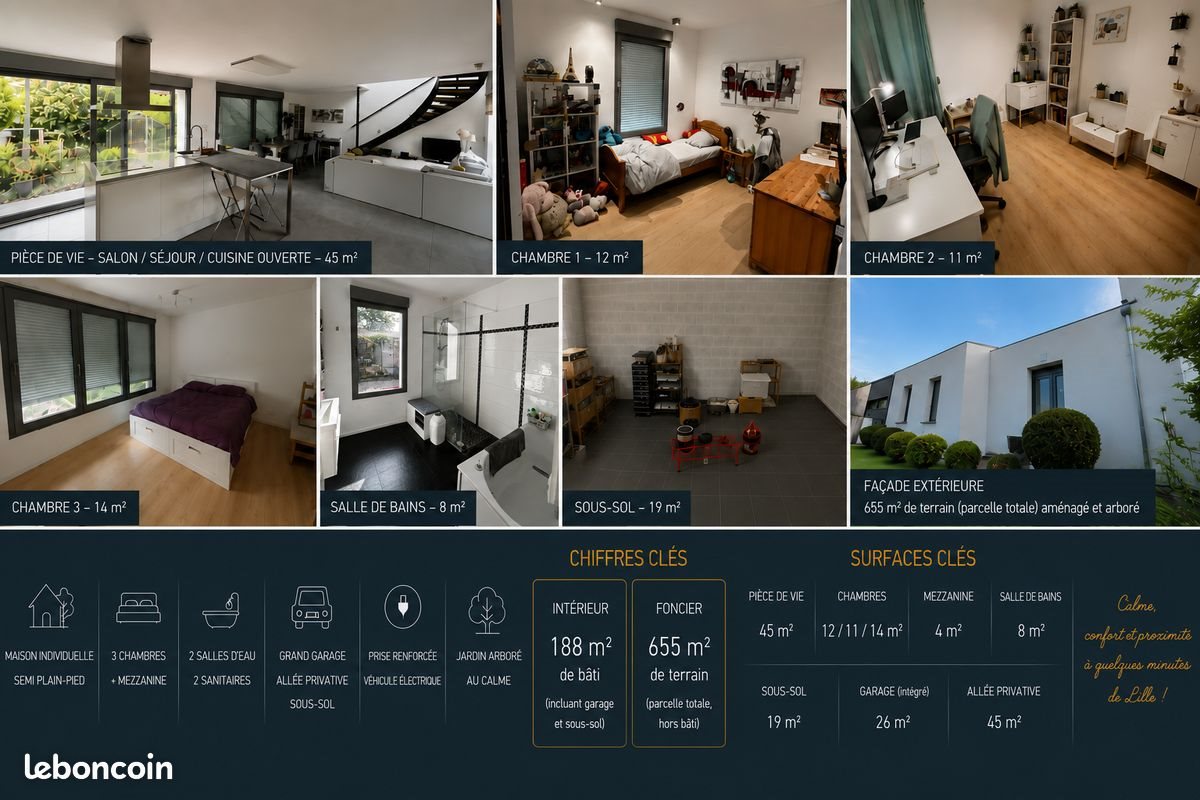 Maison à vendre, 140m², Wattignies