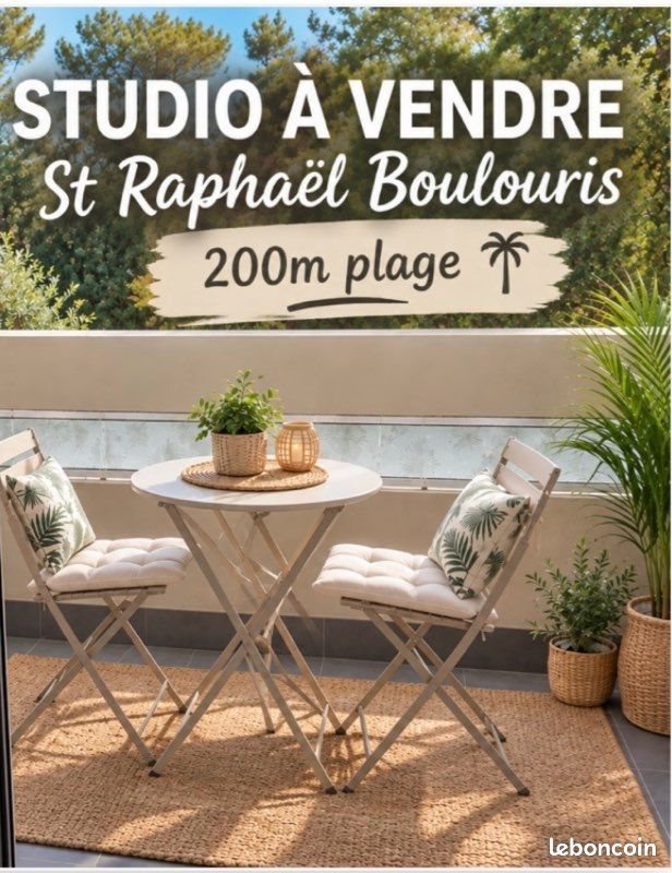 Appartement à vendre, 25m², Saint-Raphaël