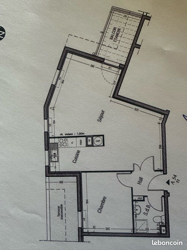 Appartement à louer, 54m², Mondorff