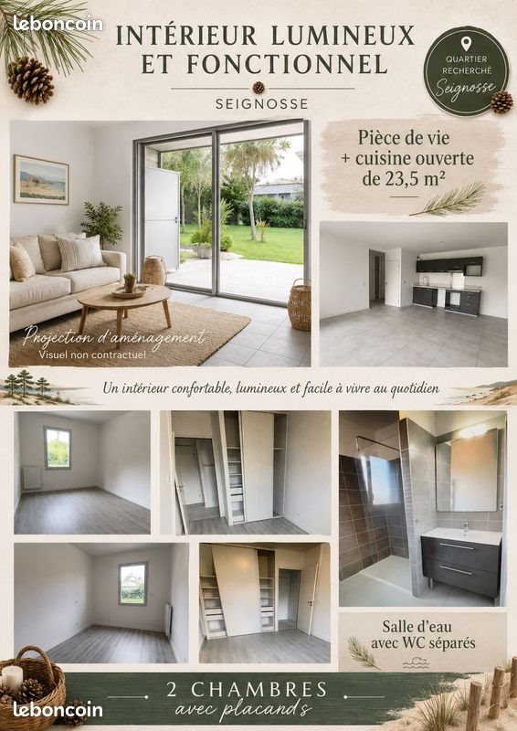 Appartement à vendre, 63m², Seignosse