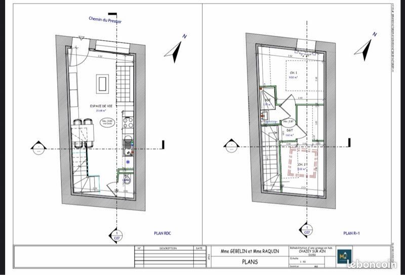 Maison à vendre, 45m², Chazey-sur-Ain