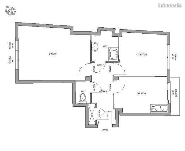 Appartement à louer, 48m², Grenoble