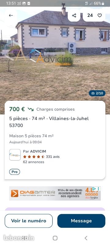 Maison à louer, 1m², Villaines-la-Juhel