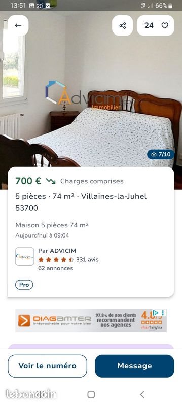 Maison à louer, 1m², Villaines-la-Juhel