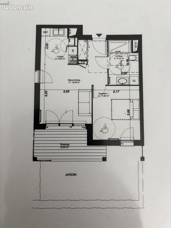 Appartement à vendre, 42m², Saint-Jean-d'Illac