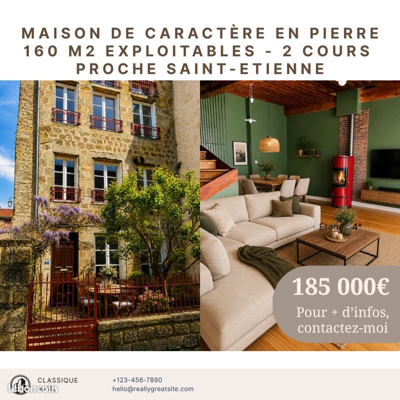 Maison à vendre, 160m², Saint-Etienne