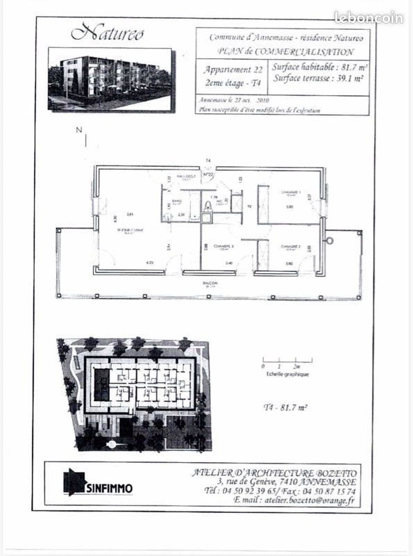 Appartement à vendre, 81m², Annemasse