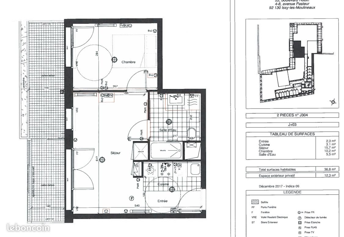 Appartement à louer, 37m², Issy-les-Moulineaux